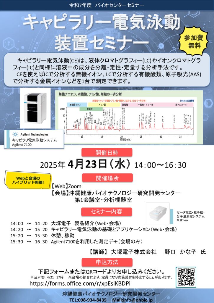 20250423_キャピラリー電気泳動装置セミナーのサムネイル